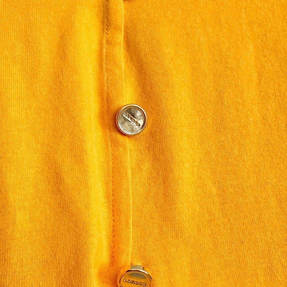 Women's NWT SANDRO Short Sleeve Tie Front Cropped Tee in Orange Size 2 - Picture 5 of 9